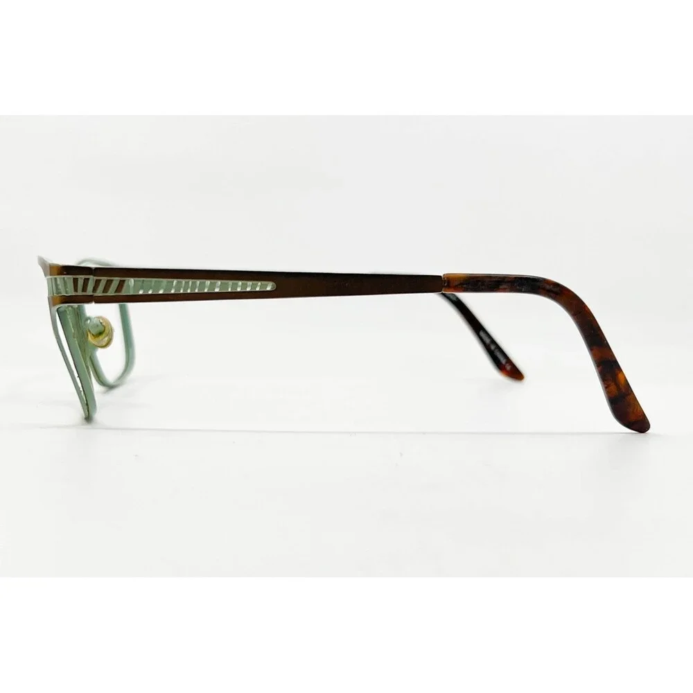 Wittnauer Eyeglasses Womens Brown Green Miranda Chocolate Mint 53-17-135